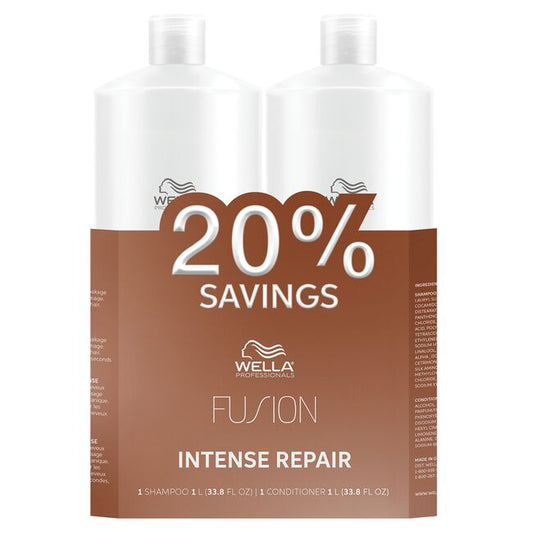 Wella Fusion Intense Repair Litre Duo