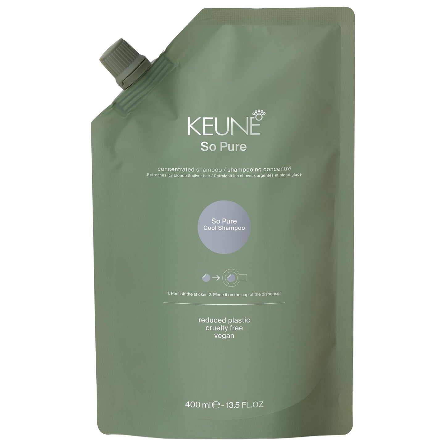 Keune So Pure Cool Silver Shampoo Refill 14oz