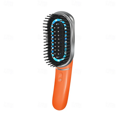 Negative Ion Scalp Massage Comb - Red & Blue Light Therapy, EMS Microcurrent & Vibration for Hair Growth, Scalp Care, and Frizz Reduction